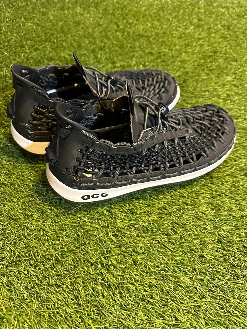 Nike ACG Black and White Woven Trail Sneaker